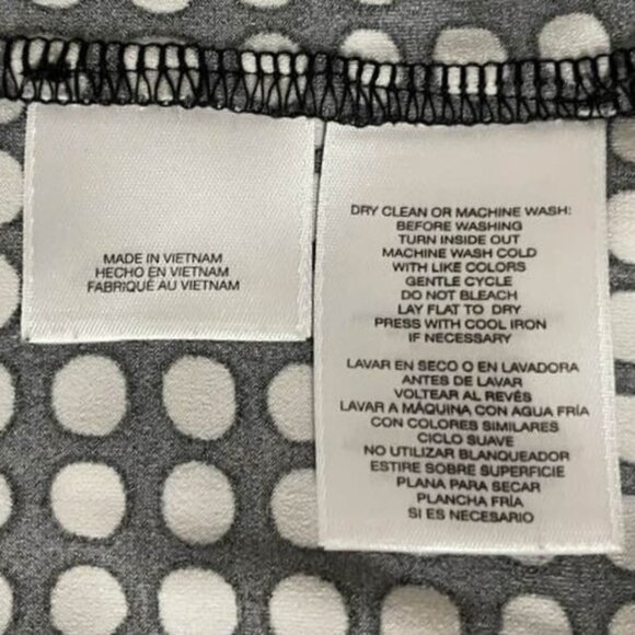 Anne Klein Sleeveless Polka Dot Blouse Women’s Size Large – Stretch Top - Picture 11 of 15